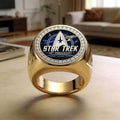 Star Trek 60th Anniversary 2026 3D Engraved Ring – TMTHU6654