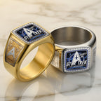 Star Trek 60th Anniversary 2026 3D Engraved Ring – TMTHU6654