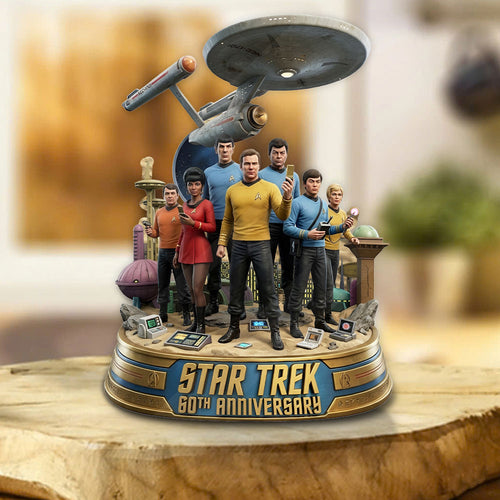 Star Trek 60th Anniversary 2026 Custom Shape Acrylic Plaque – TMTHU4752