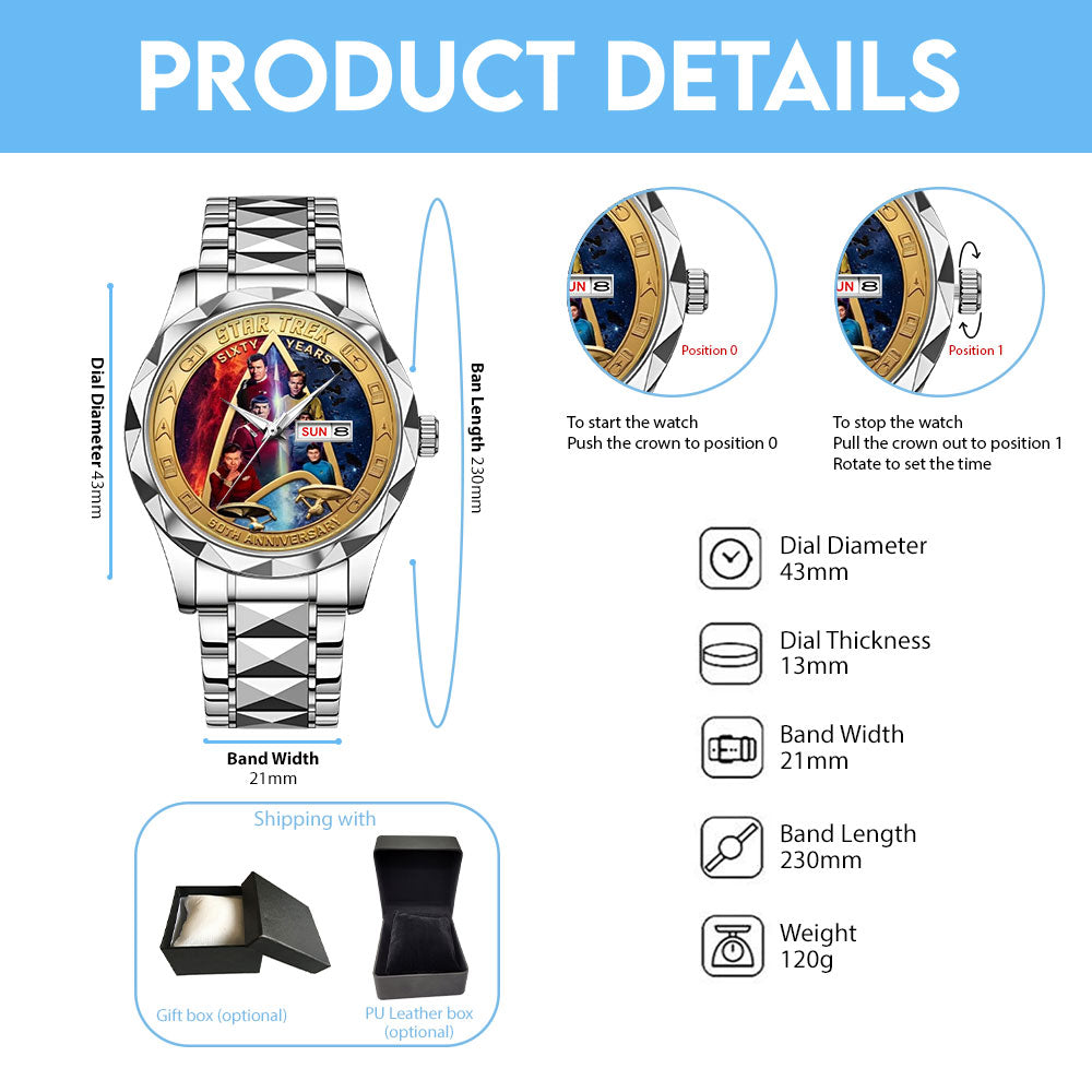 Star Trek 60th Anniversary 2026 Alloy Luxury Quartz Watch – TMTHU5340