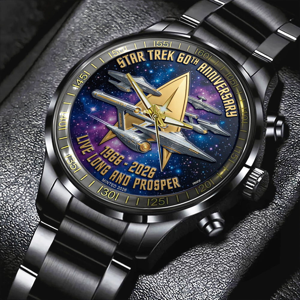 Star Trek 60th Anniversary 2026 Black Stainless Steel Watch – TMTHU4745