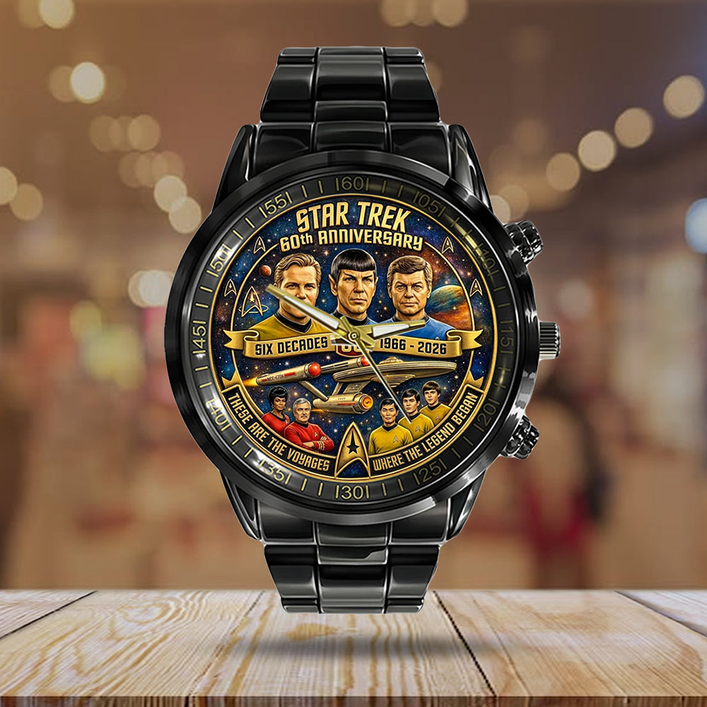 Star Trek 60th Anniversary 2026 Black Stainless Steel Watch – TMTHU4663