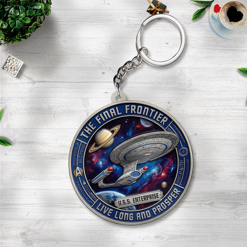 Star Trek 60th Anniversary 2026 Custom Shape 2-sided Keychain – TANTN21391