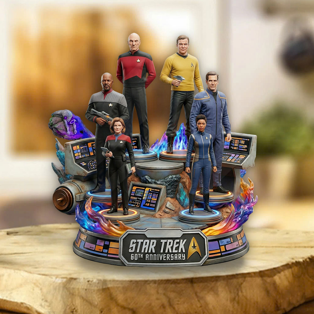 Star Trek 60th Anniversary 2026 Custom Shape Acrylic Plaque – TMTHU4817