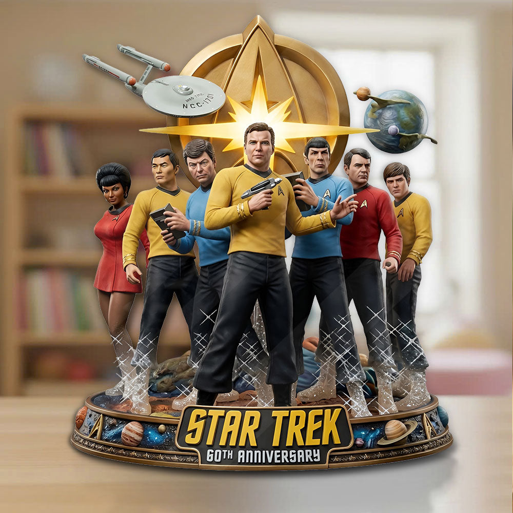 Star Trek 60th Anniversary 2026 Custom Shape Acrylic Plaque – TMTHU4878