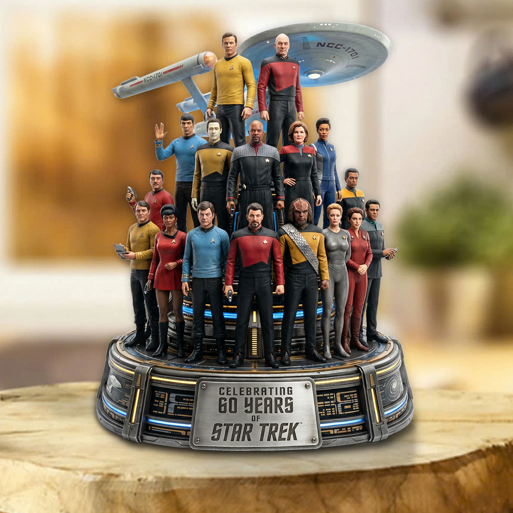 Star Trek 60th Anniversary 2026 Custom Shape Acrylic Plaque – TMTHU6535