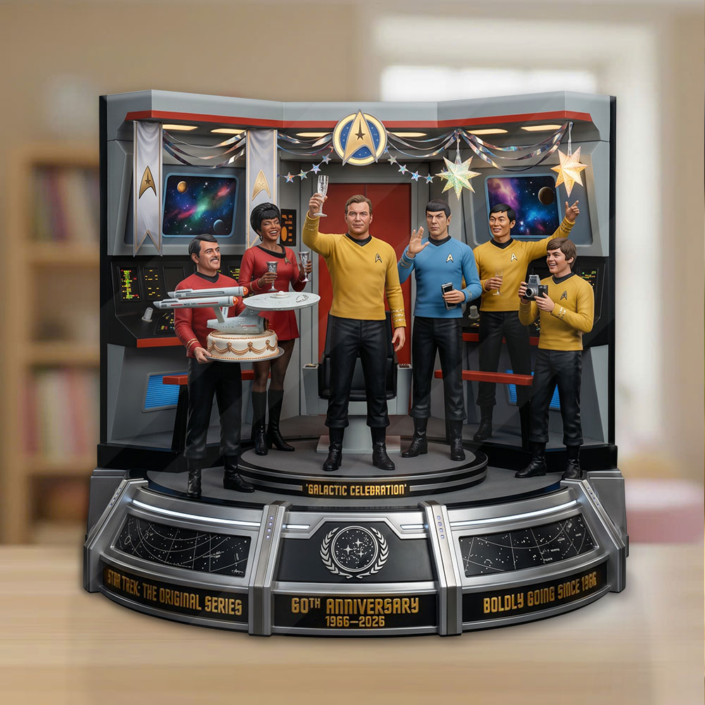 Star Trek 60th Anniversary 2026 Custom Shape Acrylic Plaque – TMTHU6798