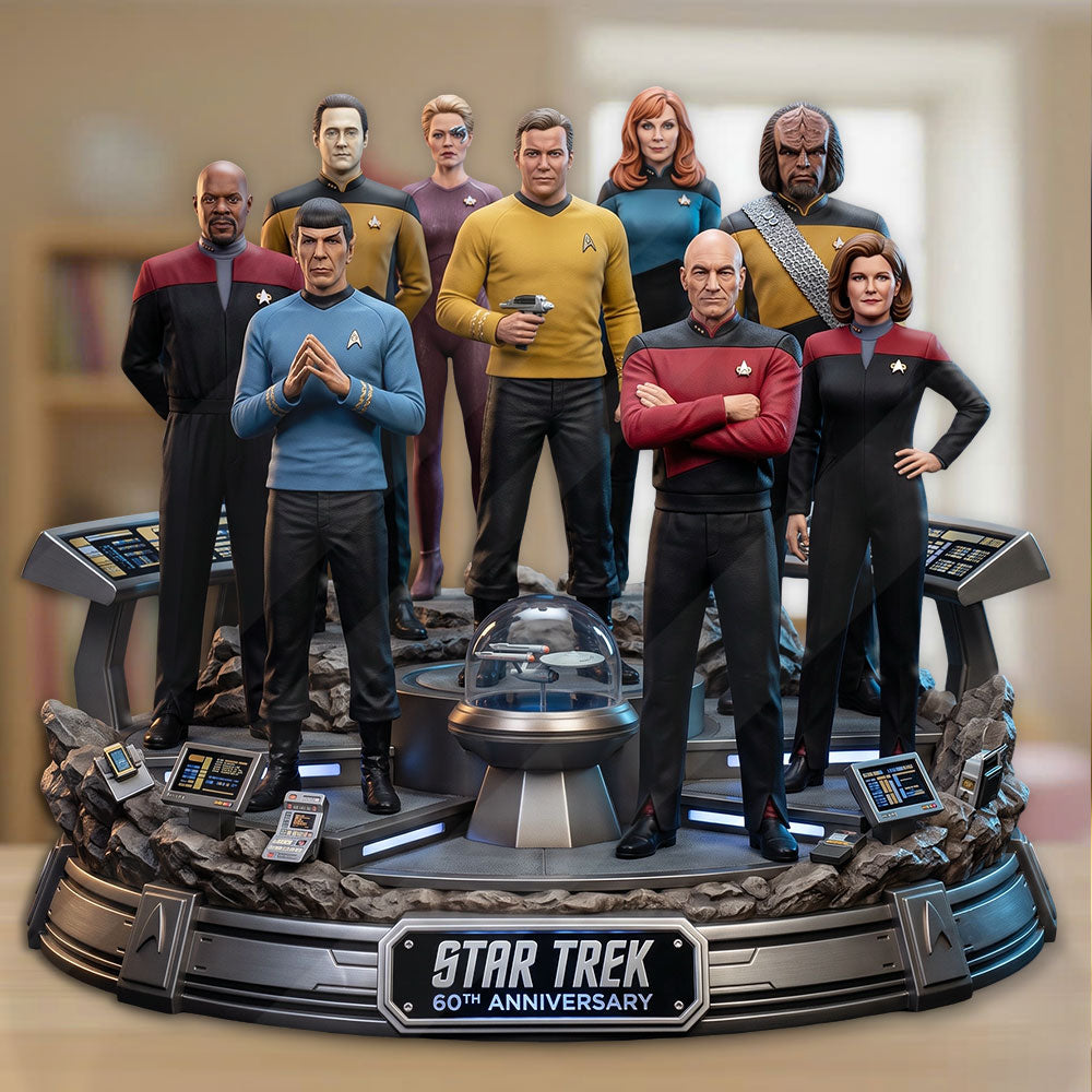 Star Trek 60th Anniversary 2026 Custom Shape Acrylic Plaque – TMTHU8136