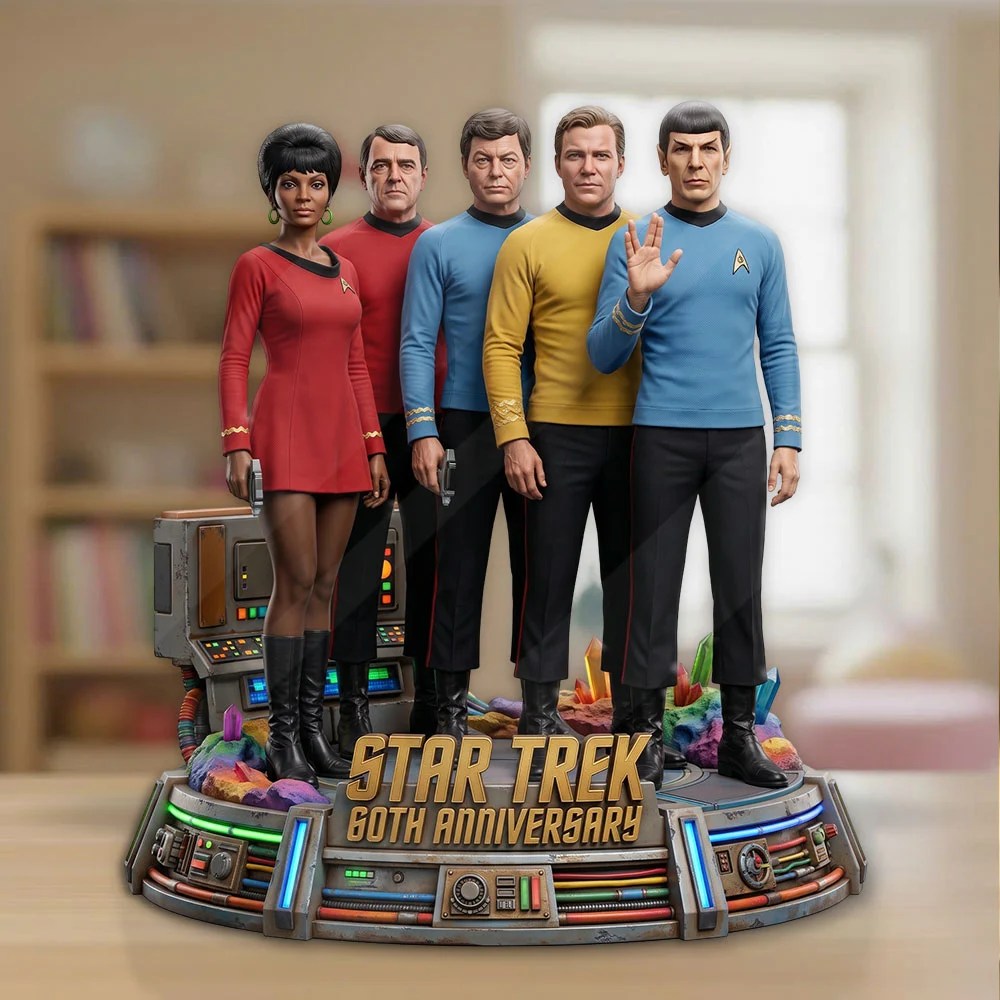 Star Trek 60th Anniversary 2026 Custom Shape Acrylic Plaque – TMTHU8781
