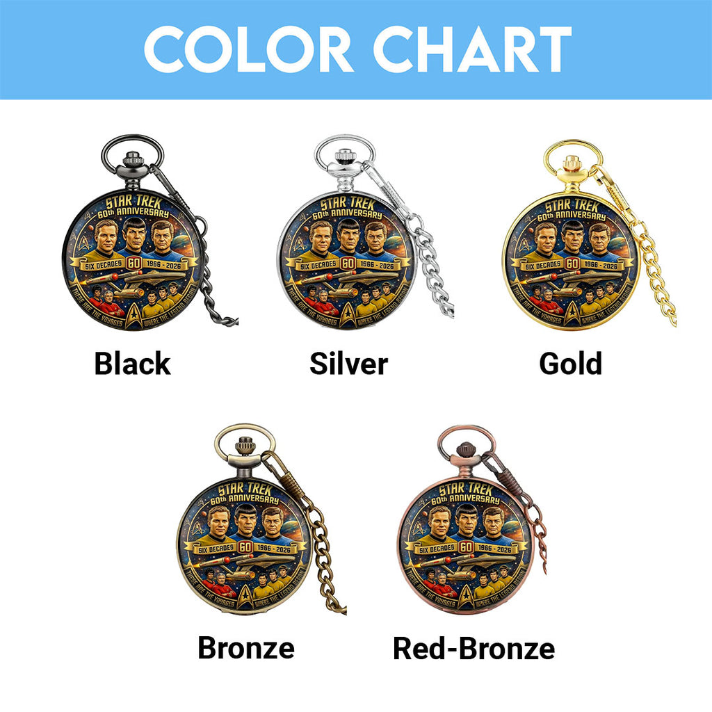 Star Trek 60th Anniversary 2026 Pocket Watch – TMTHU4661