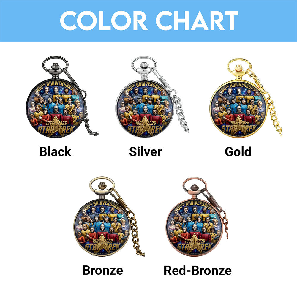 Star Trek 60th Anniversary 2026 Pocket Watch – TMTHU4787