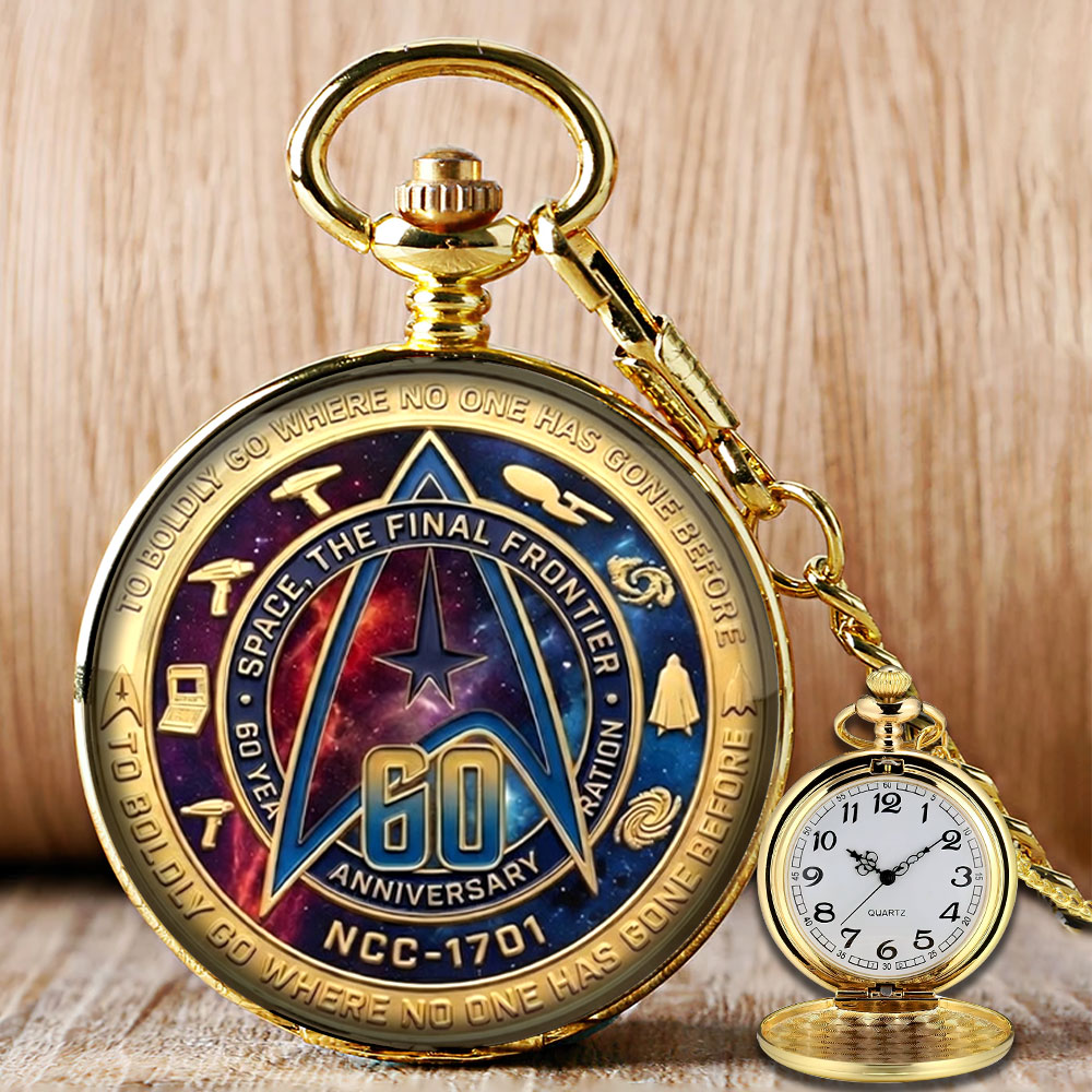 Star Trek 60th Anniversary 2026 Pocket Watch – TMTHU5345