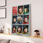 Star Trek 60th Anniversary 2026 Rectangle Canvas With Inner Frame – TMTHU6096