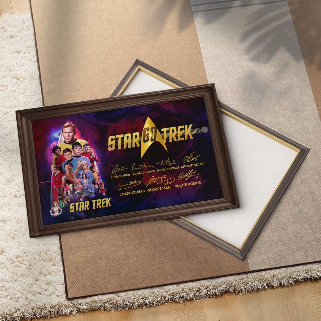 Star Trek 60th Anniversary 2026 Rectangle Canvas With Inner Frame – TMTHU4741