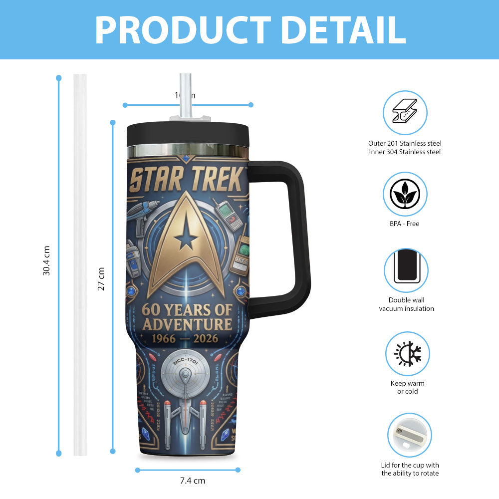 Star Trek 60th Anniversary 2026 40oz Tumbler – TMTHU5679