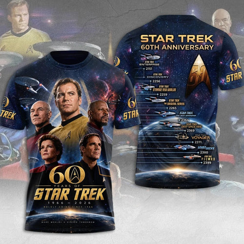 Star Trek 60th Anniversary 3D Apparel – TMTHU9282