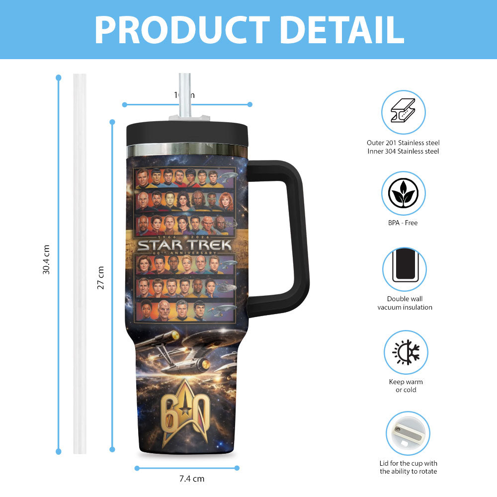 Star Trek 60th Anniversary 40oz Tumbler – TMTHU5389