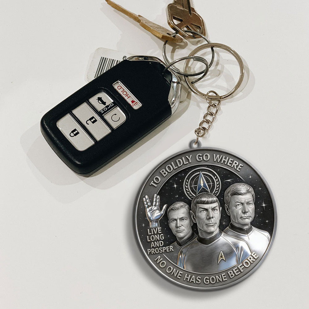 Star Trek 60th Anniversary Custom Shape 2-sided Keychain – MAITM14295