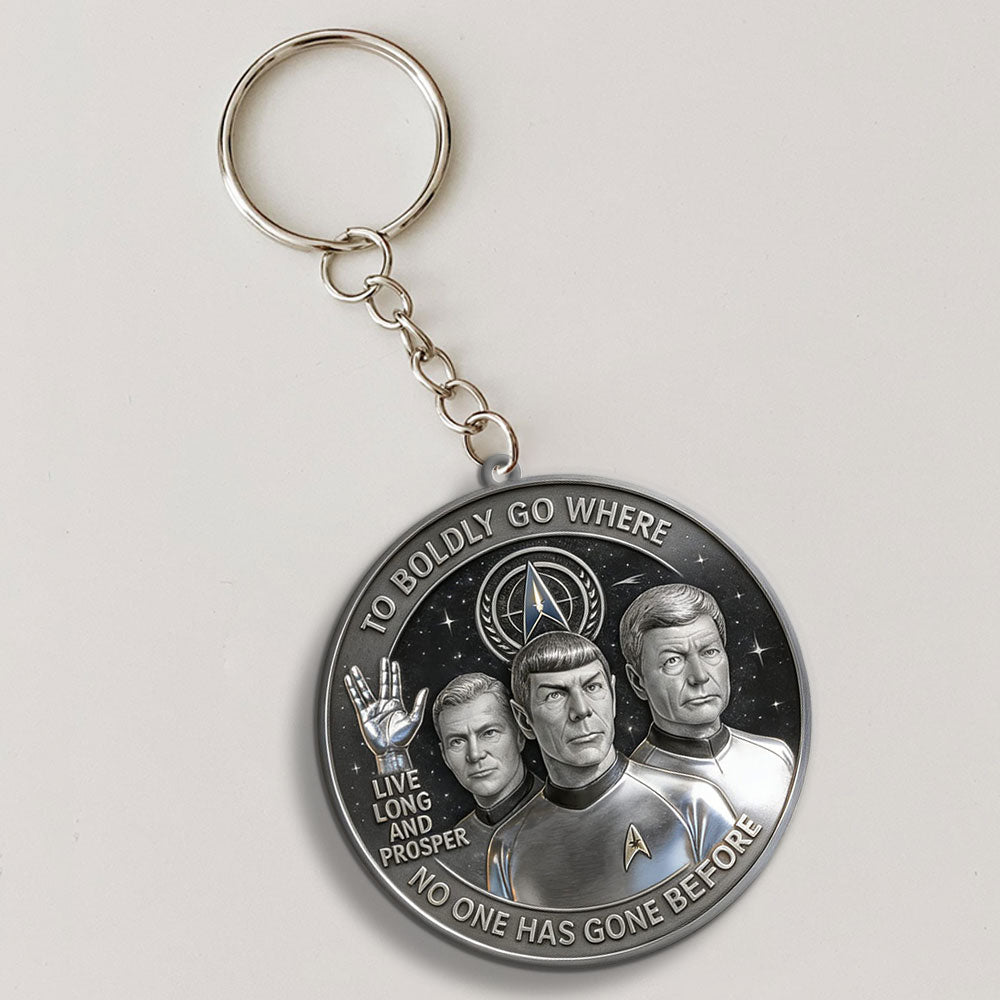 Star Trek 60th Anniversary Custom Shape 2-sided Keychain – MAITM14295