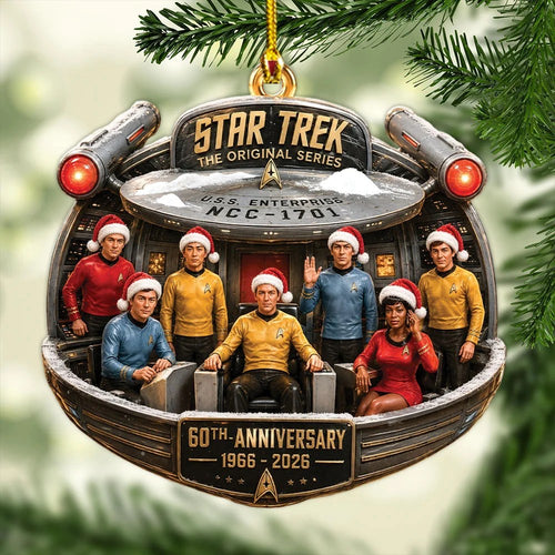 Star Trek 60th Anniversary Custom Shape 2-side Printed Acrylic Ornament – MAITM15295