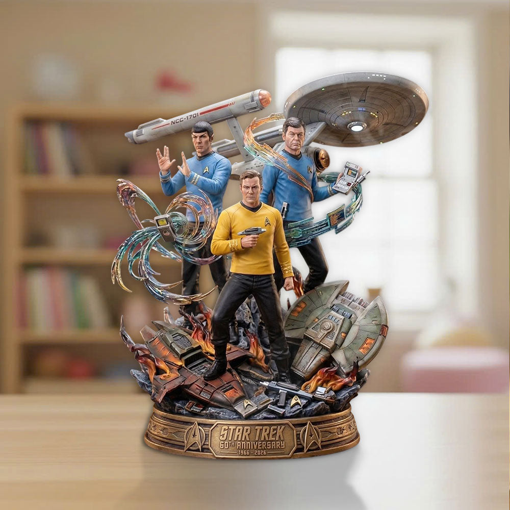 Star Trek 60th Anniversary Custom Shape Acrylic Plaque – TMTHU4683