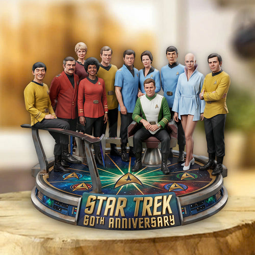 Star Trek 60th Anniversary Custom Shape Acrylic Plaque – TMTHU7817