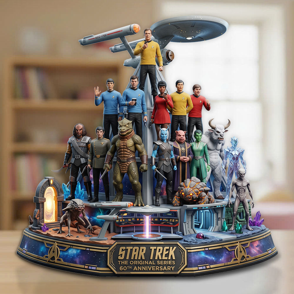 Star Trek 60th Anniversary Custom Shape Acrylic Plaque – TMTHU7818