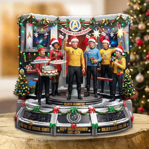 Star Trek 60th Anniversary Custom Shape Acrylic Plaque – TMTHU9999
