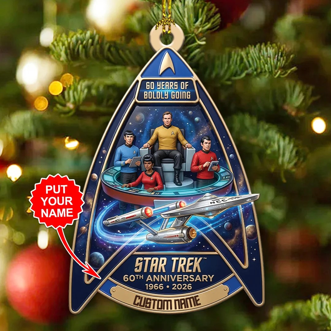 Personalized Star Trek 60th Anniversary Custom Shape 2-side Printed Acrylic Ornament – TANTN25758