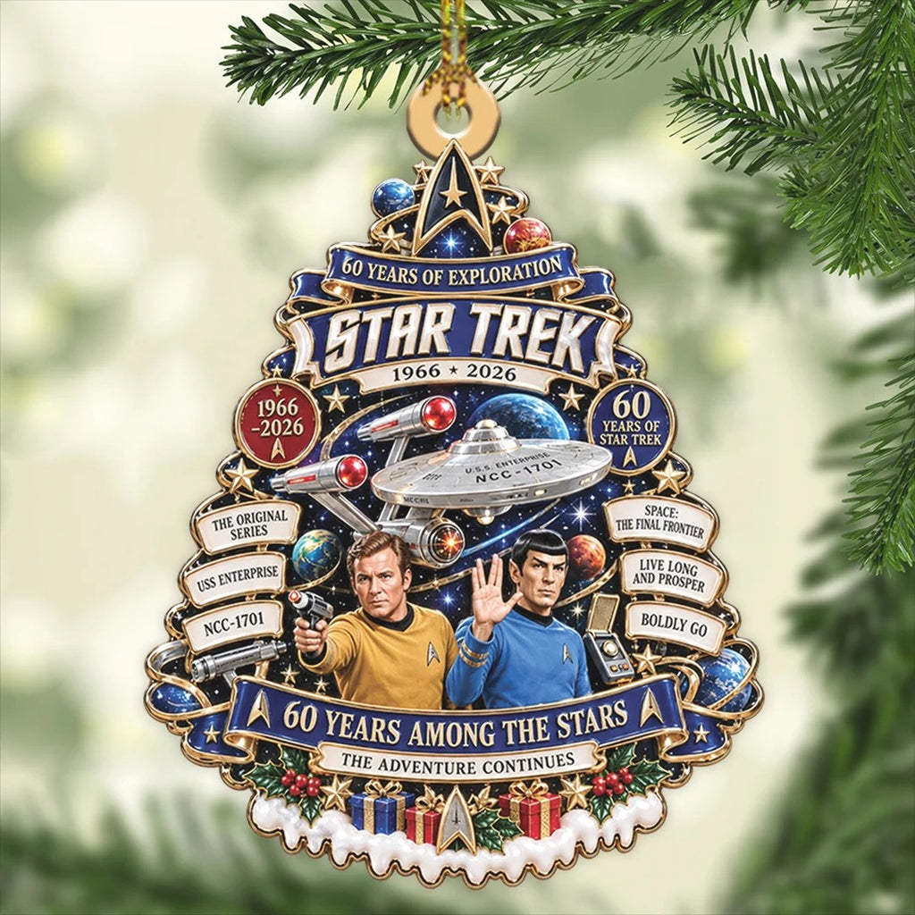Star Trek 60th Anniversary Custom Shape 2-side Printed Acrylic Ornament – TANTN25760