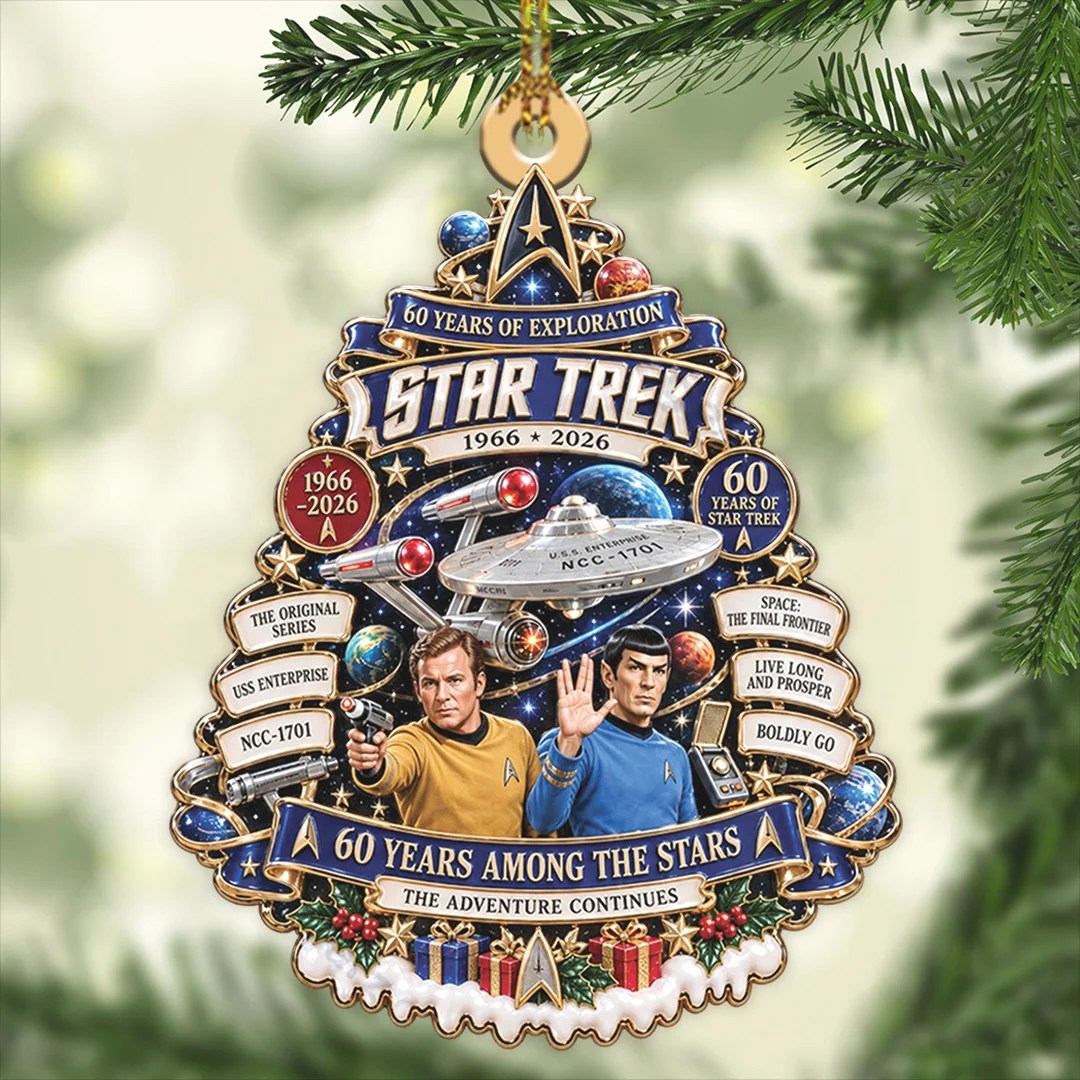 Star Trek 60th Anniversary Custom Shape 2-side Printed Acrylic Ornament – TANTN25760