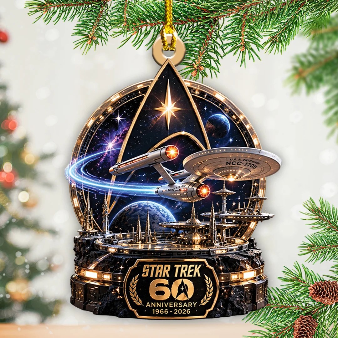 Star Trek 60th Anniversary Custom Shape 2-side Printed Acrylic Ornament – TANTN25964