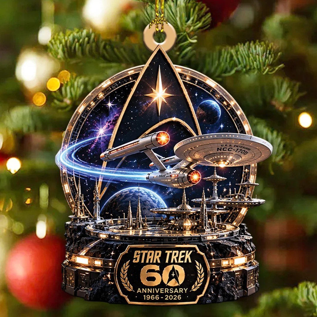 Star Trek 60th Anniversary Custom Shape 2-side Printed Acrylic Ornament – TANTN25964