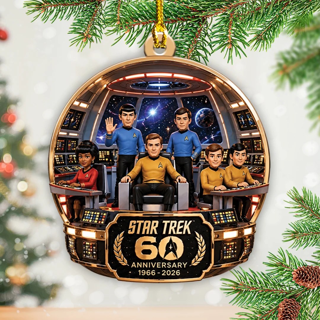 Star Trek 60th Anniversary Custom Shape 2-side Printed Acrylic Ornament – TANTN25965
