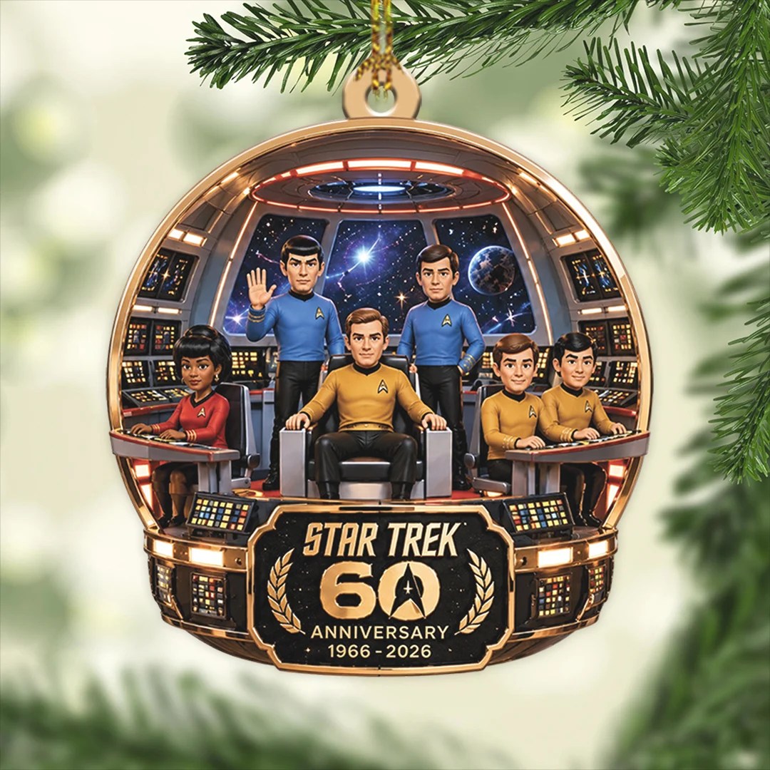 Star Trek 60th Anniversary Custom Shape 2-side Printed Acrylic Ornament – TANTN25965