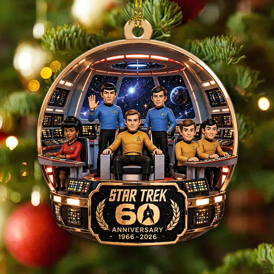 Star Trek 60th Anniversary Custom Shape 2-side Printed Acrylic Ornament – TANTN25965