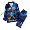 Star Trek 60th Anniversary Satin Pajama Set with Piping – TMTHU7800