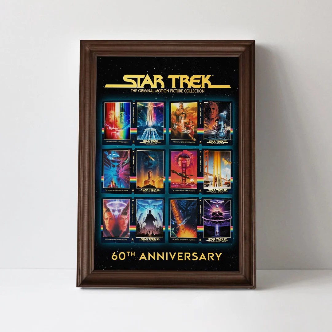 Star Trek 60th Anniversary Rectangle Canvas With Inner Frame – TMTHU9195