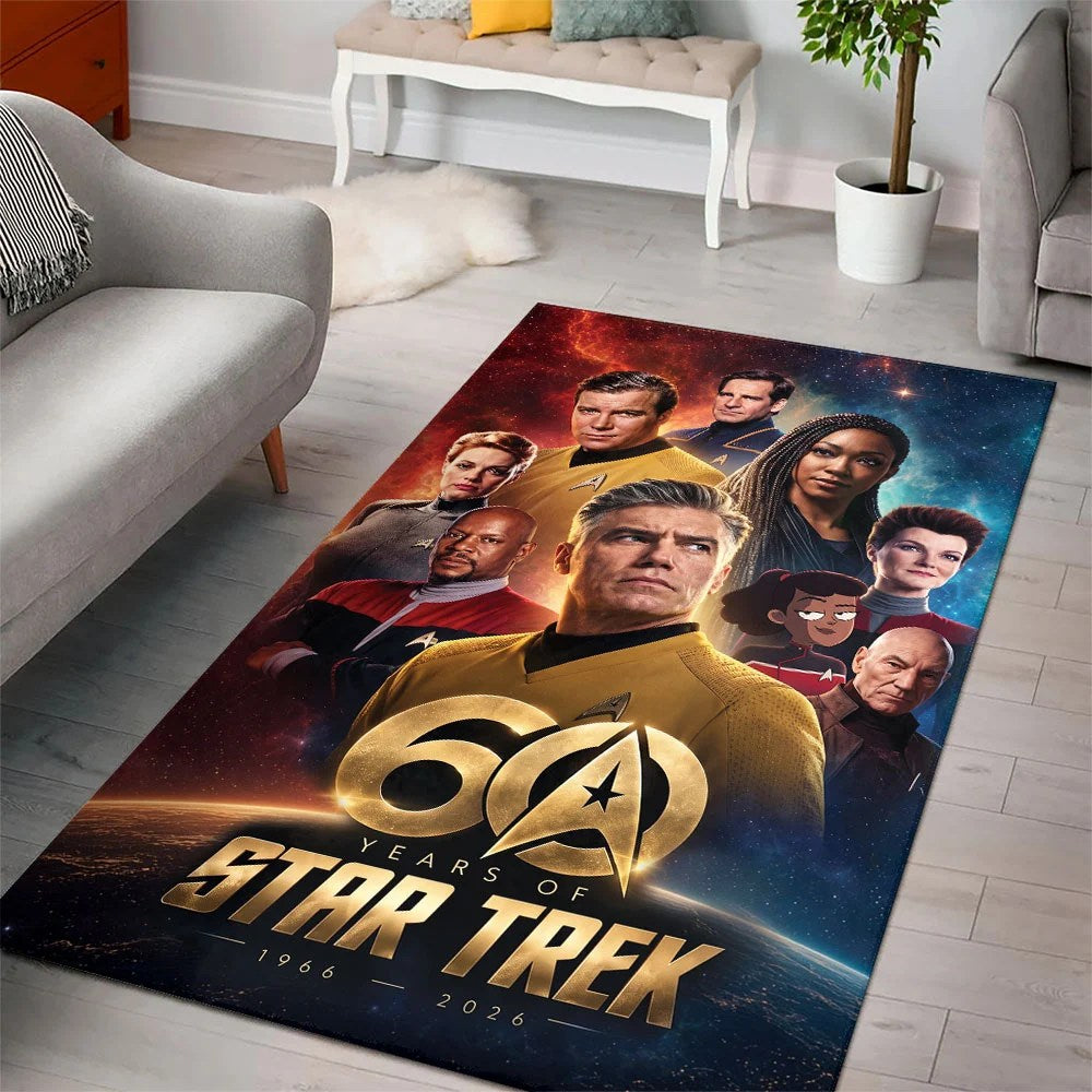 Star Trek 60th Anniversary Rectangular Rug – TMTHU9351
