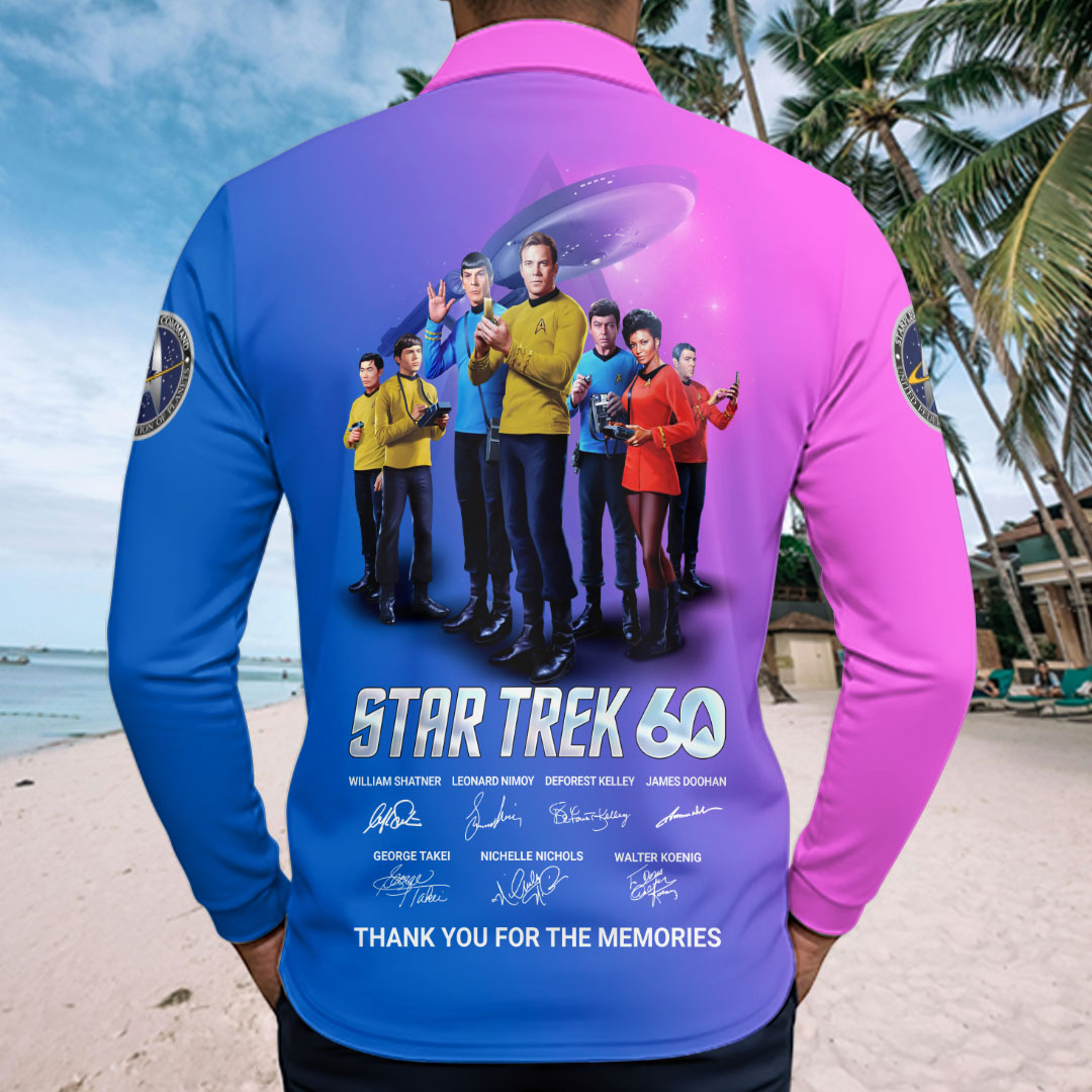 Star Trek 60th Anniversary Zip Polo Shirt – HOATT16407