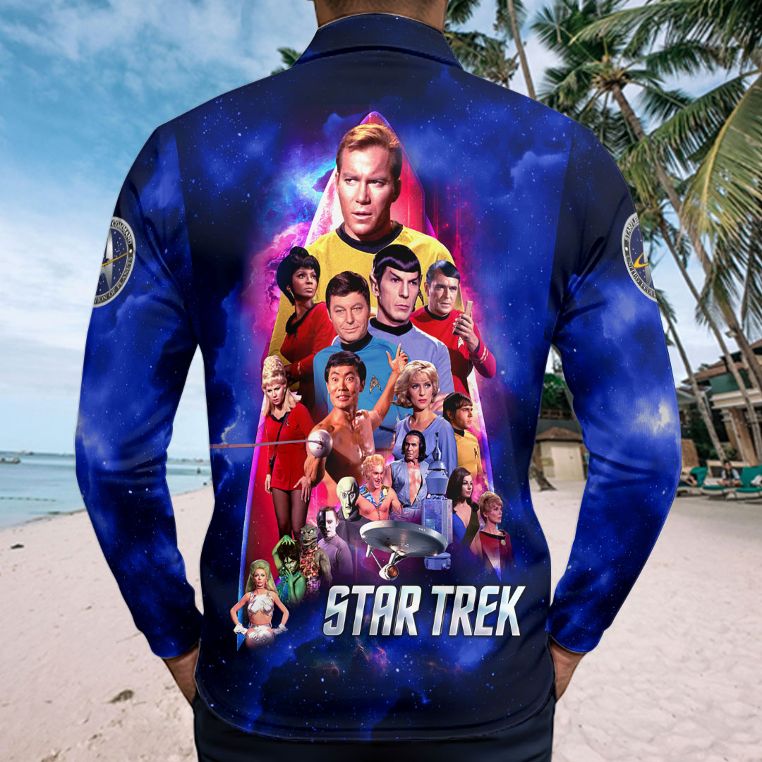 Star Trek 60th Anniversary Zip Polo Shirt – HOATT16409