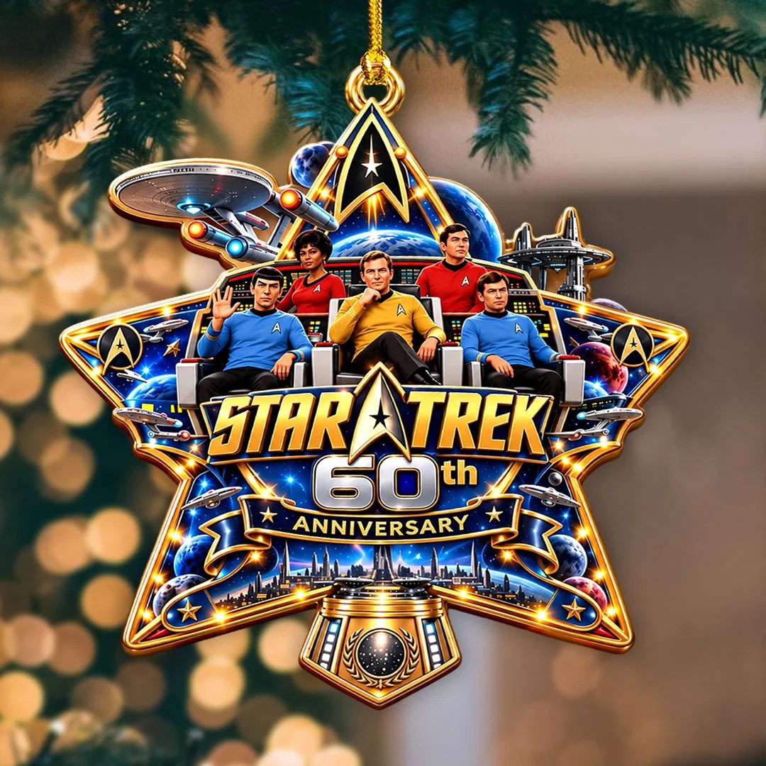 Star Trek 60th Anniversary Custom Shape 2-side Printed Acrylic Ornament – HOATT21374