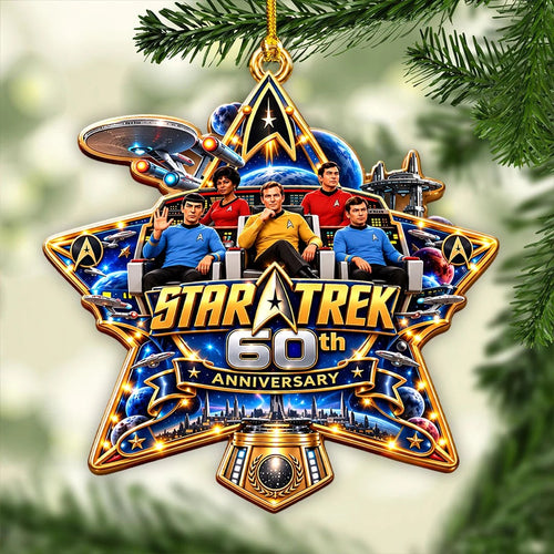 Star Trek 60th Anniversary Custom Shape 2-side Printed Acrylic Ornament – HOATT21374