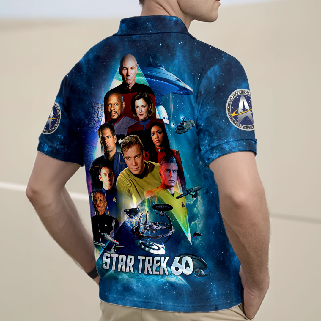 Star Trek 60th Anniversary Zip Polo Shirt – HOATT16329