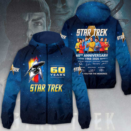 Star Trek: The Original Series 60th Anniversary 3D Windbreaker Jacket – HOATT14166