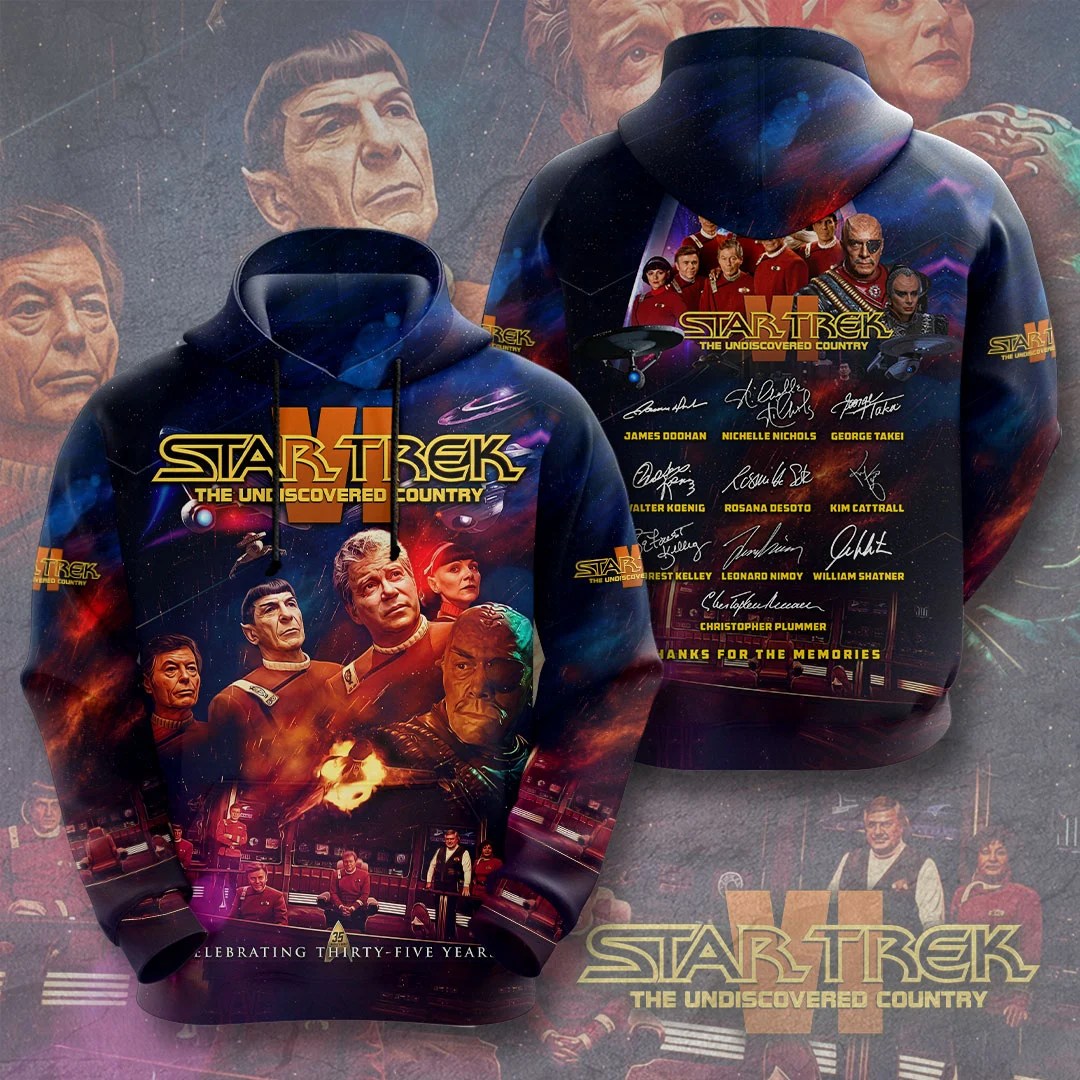 Star Trek VI: The Undiscovered Country 35th Anniversary 3D Apparel – TMTHU9185
