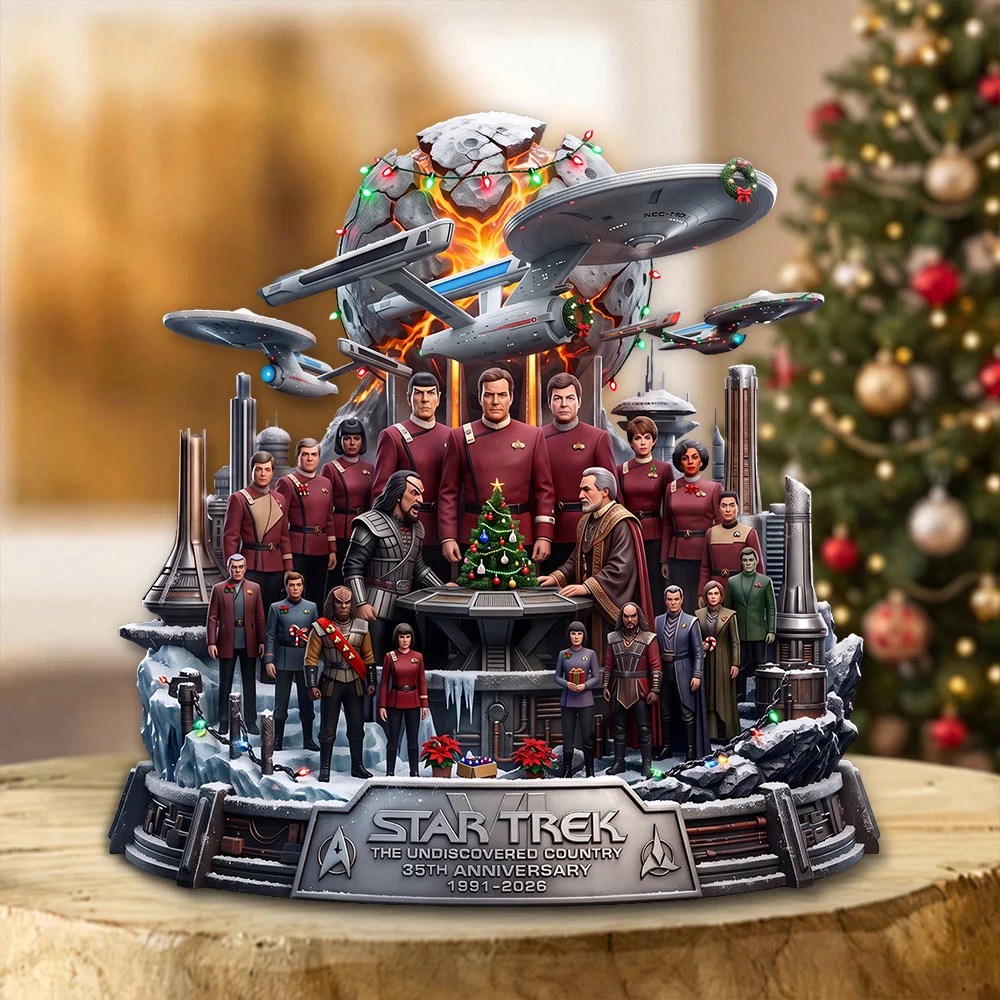 Star Trek VI: The Undiscovered Country 35th Anniversary Custom Shape Acrylic Plaque – TMTHU9796