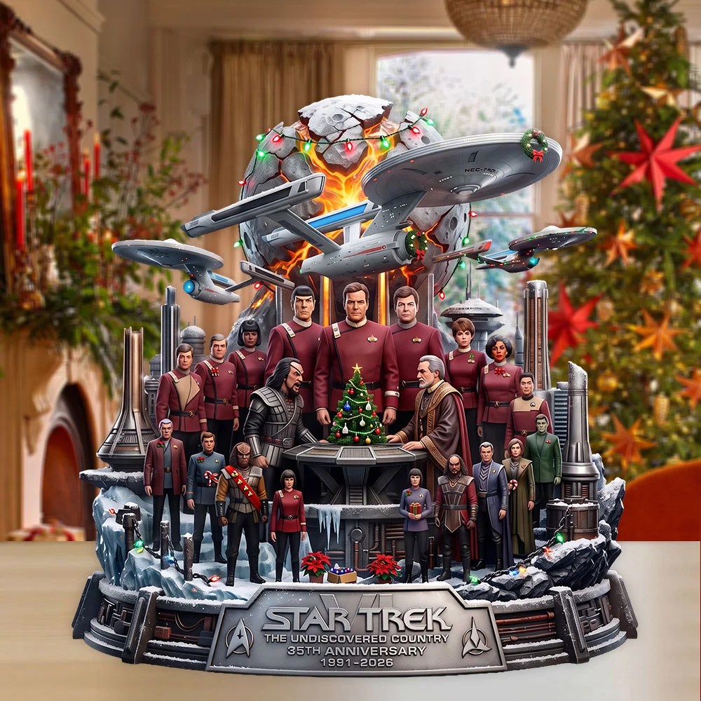 Star Trek VI: The Undiscovered Country 35th Anniversary Custom Shape Acrylic Plaque – TMTHU9796