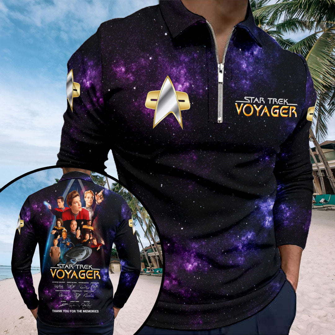 Star Trek: Voyager Zip Polo Shirt – HOATT17551