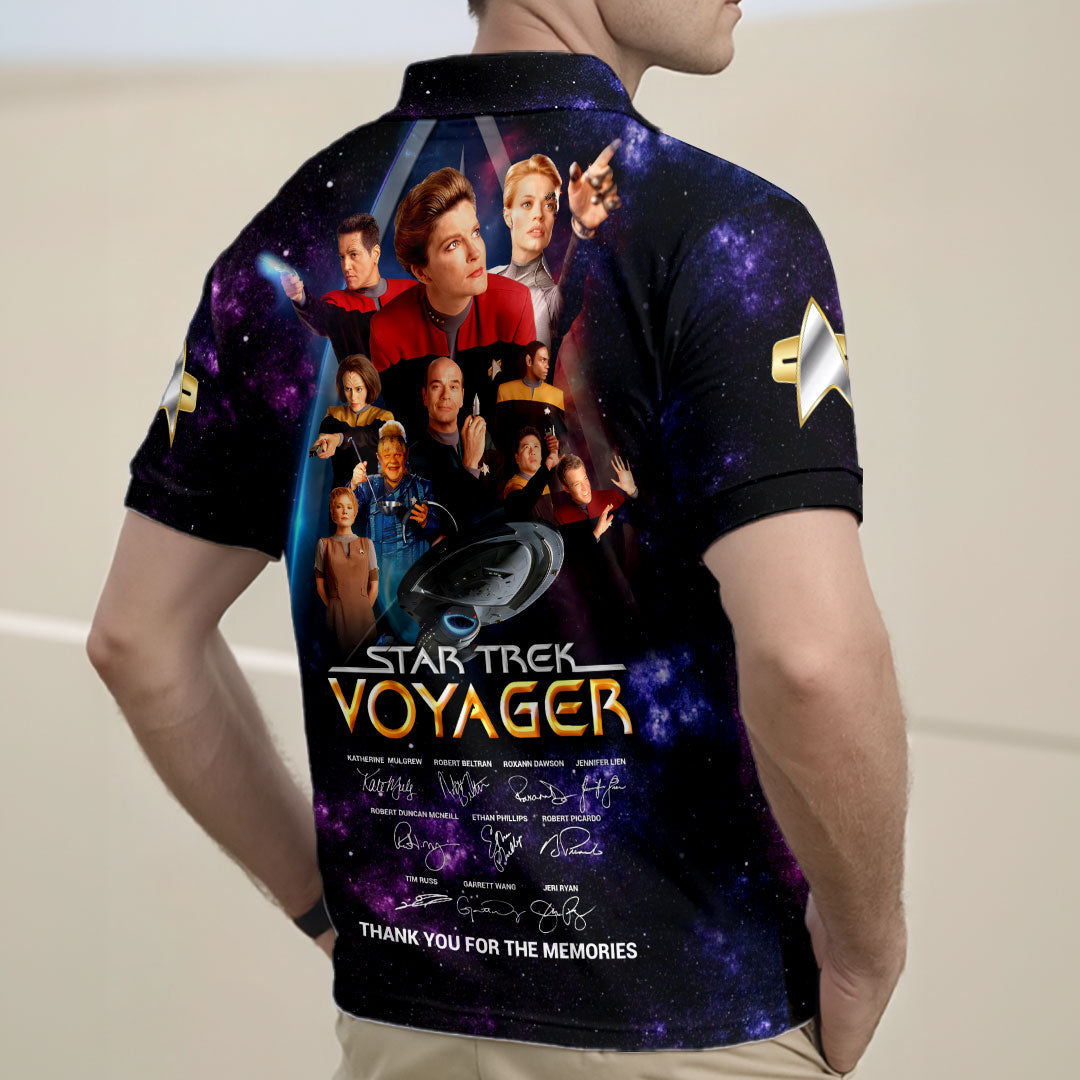Star Trek: Voyager Zip Polo Shirt – HOATT17551